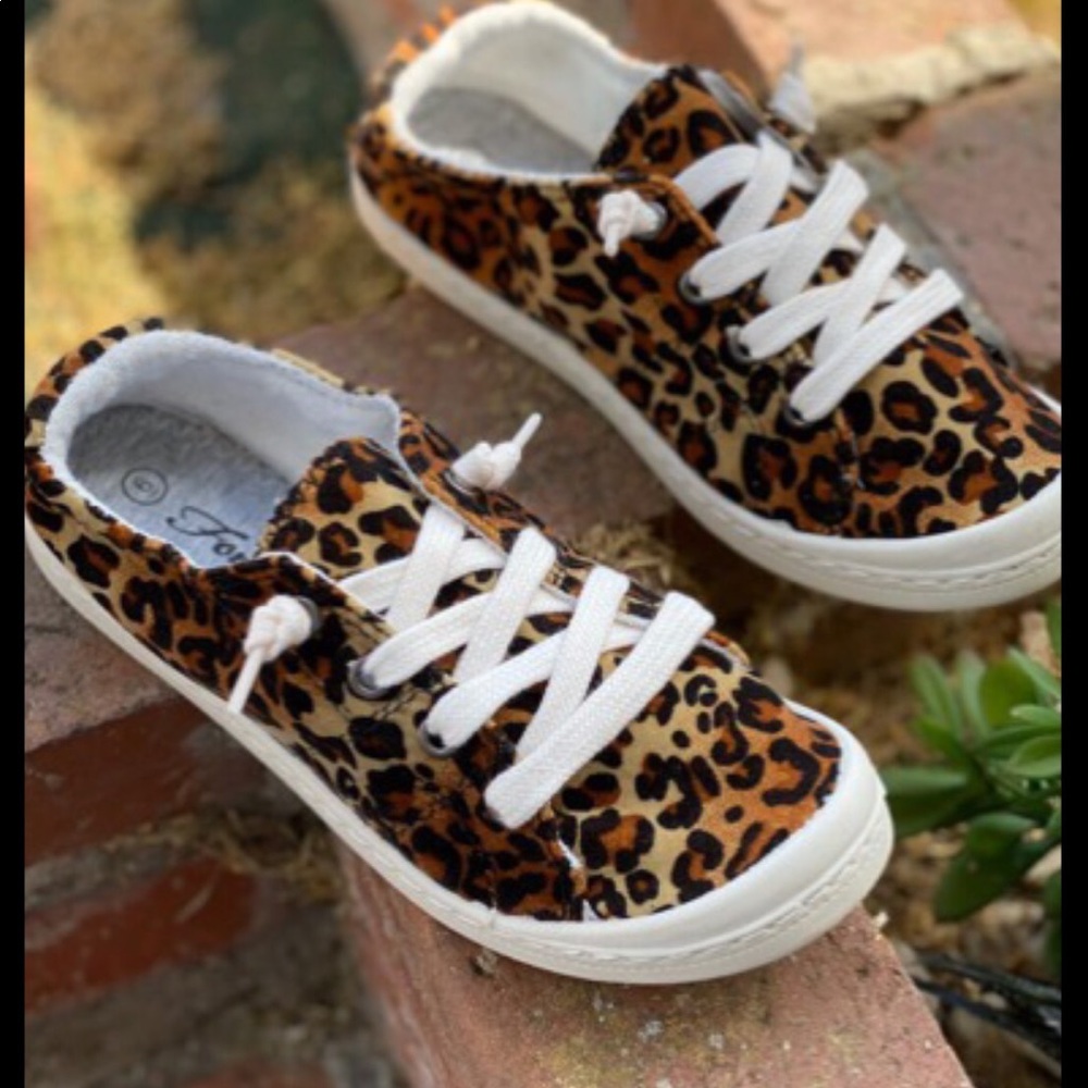 Cheetah Print Slip On Tennies